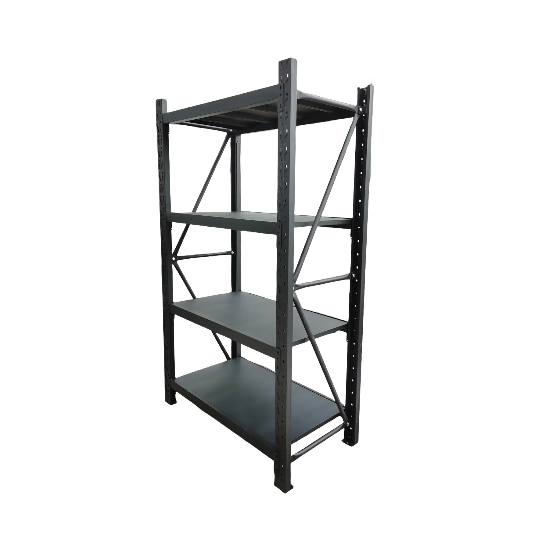 1 Bay Longspan Shelving 2000H x 1200W x 600D Black view 1