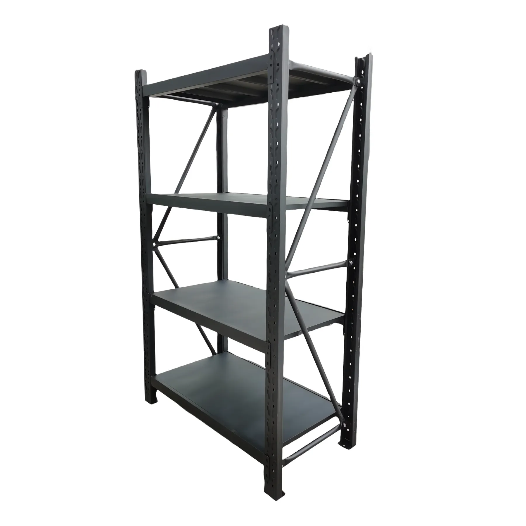 1 Bay Longspan Shelving 2400H x 1200W x 600D Black view 1