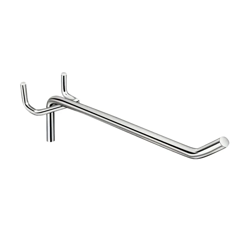 Pegboard Hook - 20cm Chrome