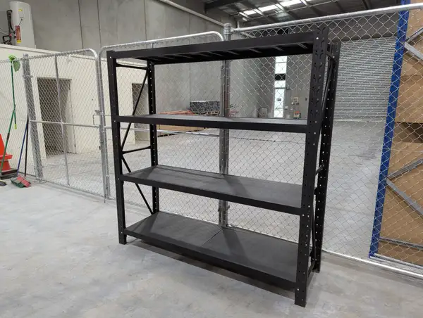 Shelving installation example